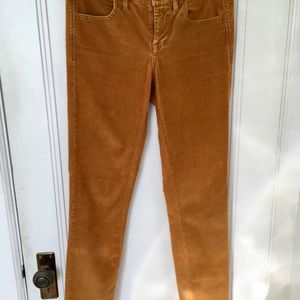 Madewell, 27/32 skinny corduroys